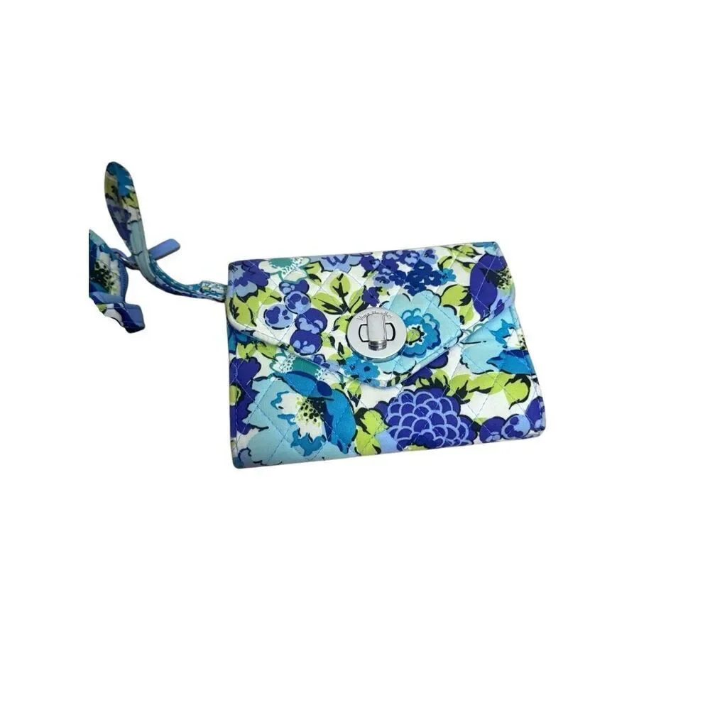 Vera Bradley Women's Quilted Blueberry Blooms Mini Backpack with Pouch Blue Mini